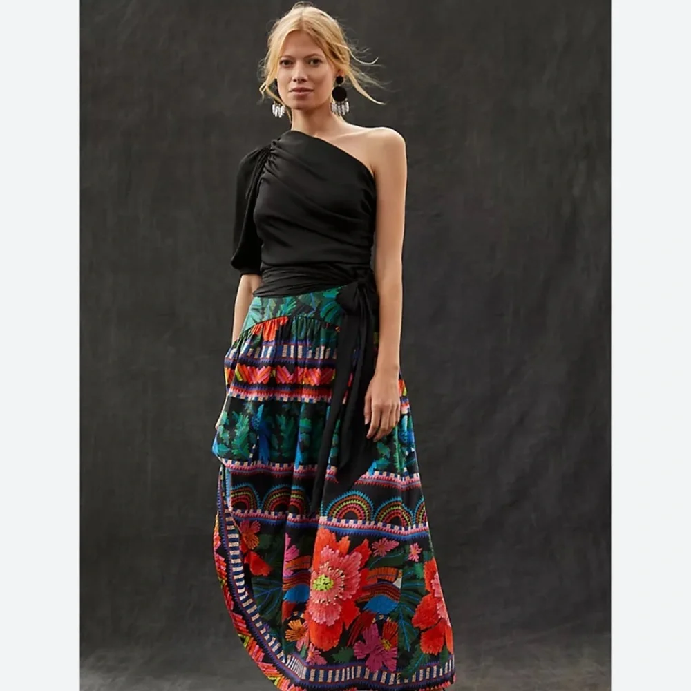 Farm Rio Floral Multicolor Maxi Skirt - Picture 2 of 5